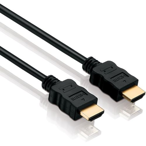 meimieshop-X-Hc000-050E Câble Hdmi Haute Vitesse Avec Ethernet,Prise Hdmi-A(19 Broches)Vers Prise Hdmi-A(19 Broches),Double Blindage,Contacts Plaqués Or,5,0 M,Noir