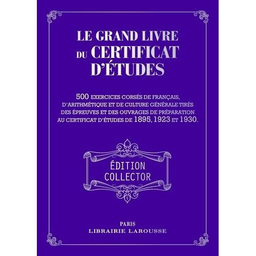 Le Grand Livre Du Certificat D'études
