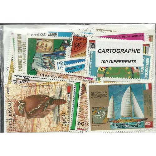 Lot Timbres Thematique " Cartographie "