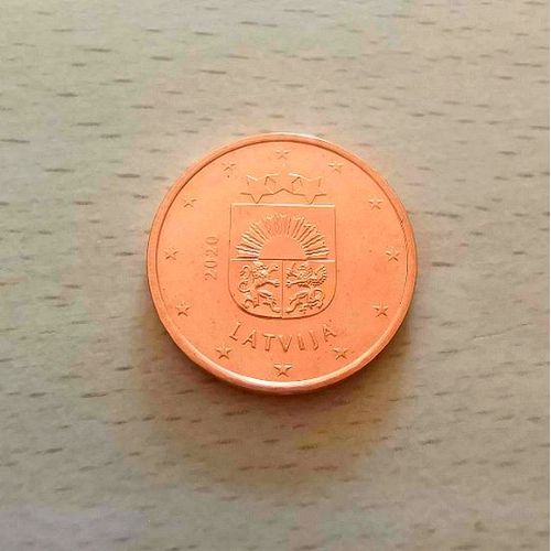 Lettonie 2020 Piece De 1 Centime D ' Euro