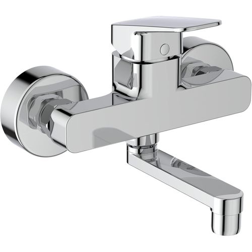 YEMAESRE-Ceraplan Mitigeur Lavabo Mural Pour Salle De Bain, Bec Orientable, Projection Bec 15,3 Cm Bd241Aa
