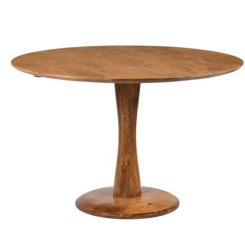 Bangalore-Table Repas Ronde Diam 120 Cm En Bois De Manguier Massif