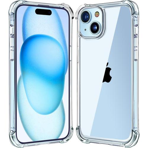 Coque Iphone 15 Transparente Angles Renforcés Pour Iphone 15 6.1 Pouces Ghl Tech