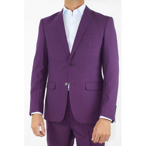 Costume 2 Boutons Bill Tornade Violet Homme