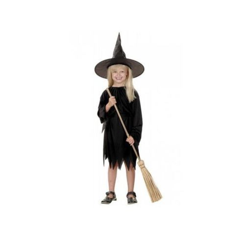 Costume De Sorciere Couleur Noire 10-12 Ans