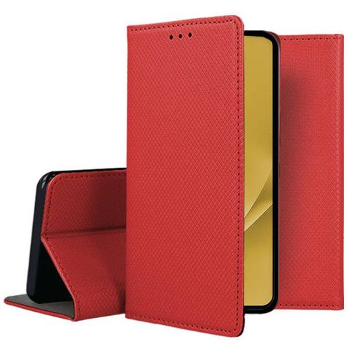 Housse Pour Xiaomi 13 Lite 5g - Etui Coque Pochette Portefeuille + Verre Trempe - Rouge Magnet