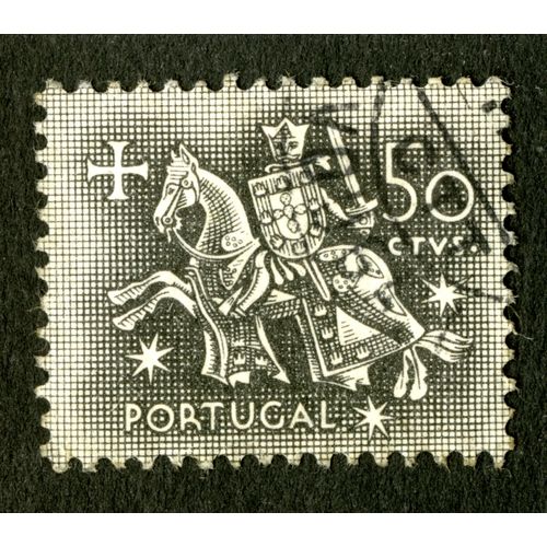 Timbre Oblitéré Portugal, 50 Ctvs