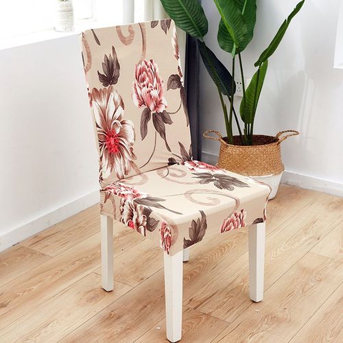 Housse De Chaise Extensible Imprimée, Grande Couverture De Siège Élastique, Pour Bureau, Restaurant, Banquet, Hôtel, Décoration De La Maison