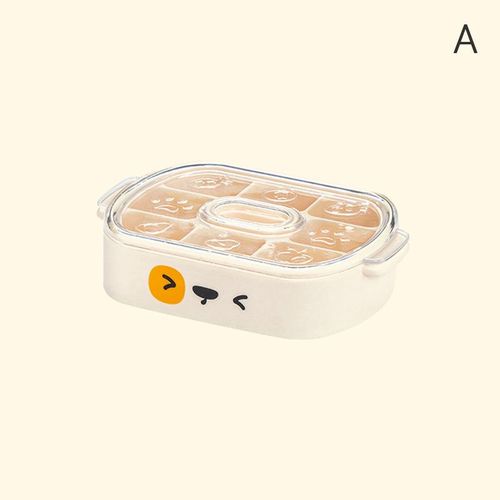Cube À Glace En Silicone De Qualité Alimentaire Avec Couvercle, Moule À Glace Pour Whisky Et Cocktail, Réfrigérateur Domestique, Boîte À Glace Exécutive, Dessin Animé