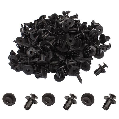 Fixation De Pare-Choc Automatique 6mm, 50 Pièces, Trou De Fixation, Rivet De Retenue, Couvercle De Moteur, Attaches De Couverture De Pare-Choc De Porte De Voiture Pour Honda Toyota