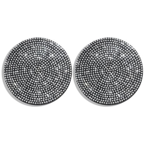 Dessous De Verre De Voiture En Diamant Non Ald, Tampon De Tasse D'eau, Gadgets De Fente De Tasse D'eau, Support De Tasse En Pton Polymère, Accessoires D'intérieur De Voiture, Décalcomanie, 2 Pièces