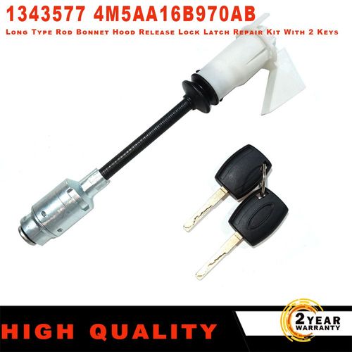 Kit De Réparation De Loquet De Verrouillage De Capot, Jeu De Clés Pour Ford Focus Mk2 1343577-2004, Type Long, 4m5uto 16b970ba, Le Plus Récent, 2012