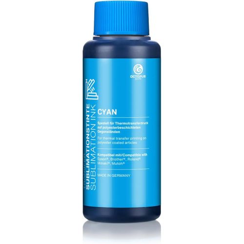 500 Ml D'Encre De Sublimation Cyan Pour L'Impression Textile, L'Impression Par Transfert, Compatible Pour Les Imprimantes , Brother, Roland, Mimaki, , Durst Mutoh Et Ecotank.