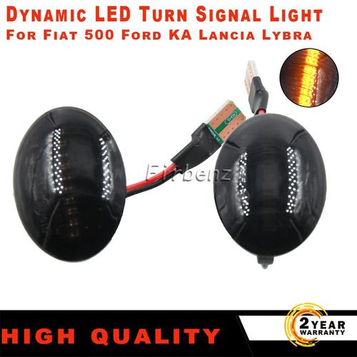 Feu De Position Latéral Dynamique À 2 Led, Clignotant, Pour Fiat 500, Ford, Ka, Lancia, Lybra, Ypsilon, Maserati, Grancabrio, Alfa 4c