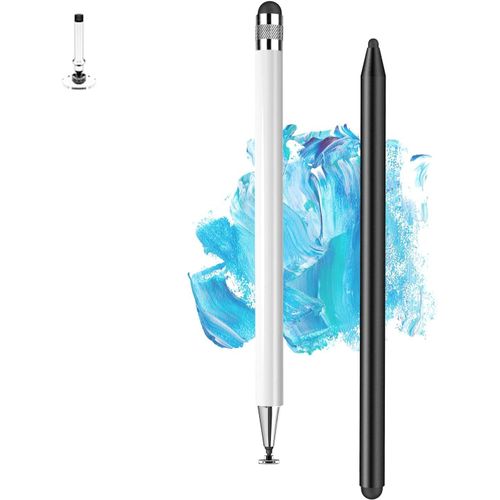Stylo Tablette Tactile 2 En 1 Pour Tous Les Écrans Tactiles 2 Paquets, Stylet Universel Pour Samsung Galaxy Lenovo Iphone Xiaomi Ipad Pro Mini Air