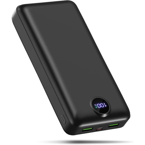 Batterie Externe 50000mah Charge Rapide, Power Bank Grande Capacité 22,5w, Chargeur Portable Usb-C Avec 3 Sorties & 2 Entrées, Écran Led, Compatible Avec Iphone, Android, Etc.