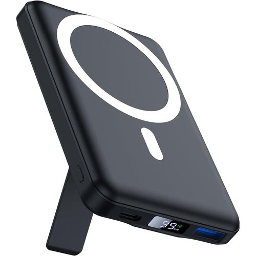 Batterie Externe Avec Magsafe, 10000mah Power Bank Magnetique Sans Fil Pd 22.5w Charge Rapide Powerbank Usb-C Pliable Chargeur Portable Compatible Avec Iphone 16/15/14/13/12/ Pro/Mini/Pro