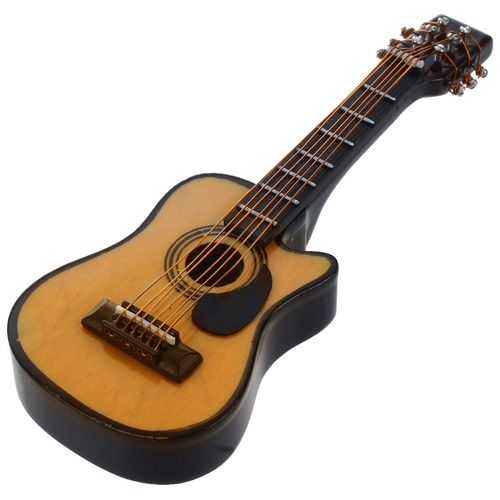 Fbil-1:12 Courses Maison Miniature Musique Tingacoustic Jejaune Et Marron Rouge