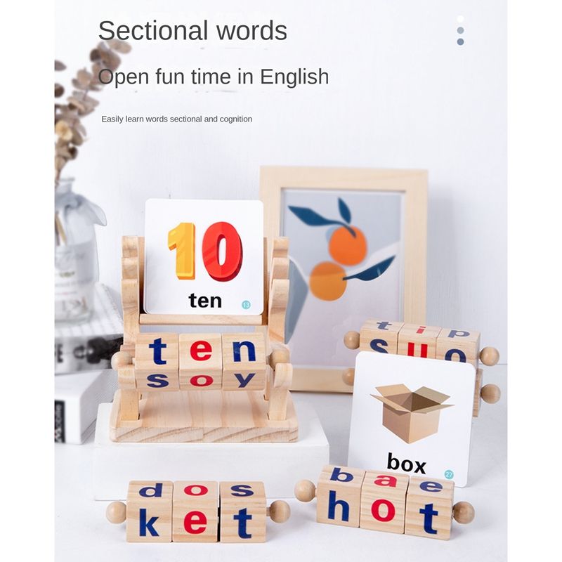 Dcennie S De Lecture En Bois Ancien Pour Tout-Petits, Jouet... - 2