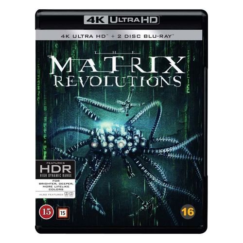 Sf Studios The Matrix 3: Revolutions Blu-Ray 4k Ultra Hd Anglais