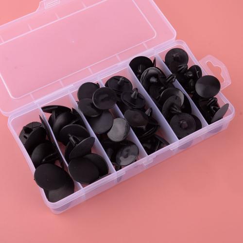 Ensemble De 95 Pièces De Retenue D'isolation De Capot Noir, Assortiment De Clips De Fixation Pour Capot Adapté À Toyota Tacoma Rav4 Scion Sub Auveco Lexus