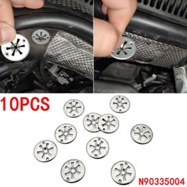Capot De Voiture En Métal, Capot Sous Le Moteur, Couvercle D'isolation Pour Volkswagen, Vw Audi, Ford, Seat, Skoda, Attaches Automatiques, Accessoires De Voiture, 10 Pièces