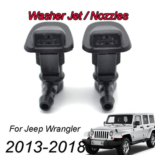 2 Buses De Jet D'essuie-Glace De Pare-Brise Avant Pour Jeep Wrangler Jk 2013 2014 2015 2016 2017 2018 Oe #