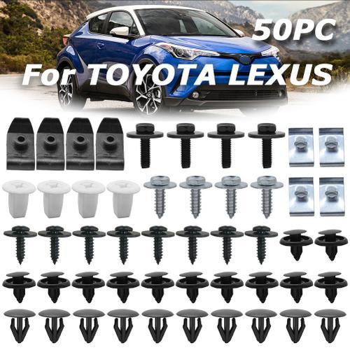 Clips De Capot Moteur 50x, Pare-Choc, Arc De Roue, Vis De Protection Contre Les Éclaboussures, Rivets De Poussée Pour Toyota Camry Corolla Rav4 Lexus