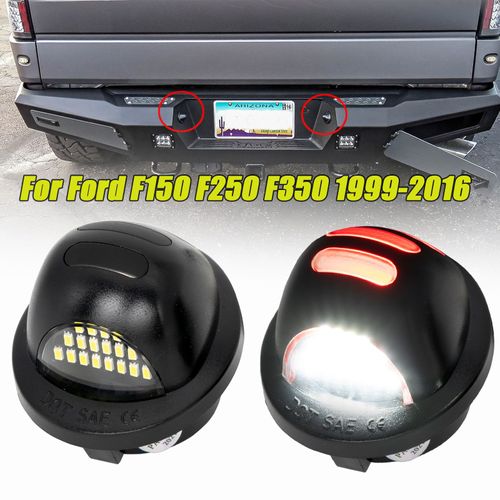 Lumière De Plaque D'immatriculation, Tube Néon Oled Rouge Pour Ford F150 F250 F350 F450 F550 Super Duty Ranger Explorer Bronco, Expédition