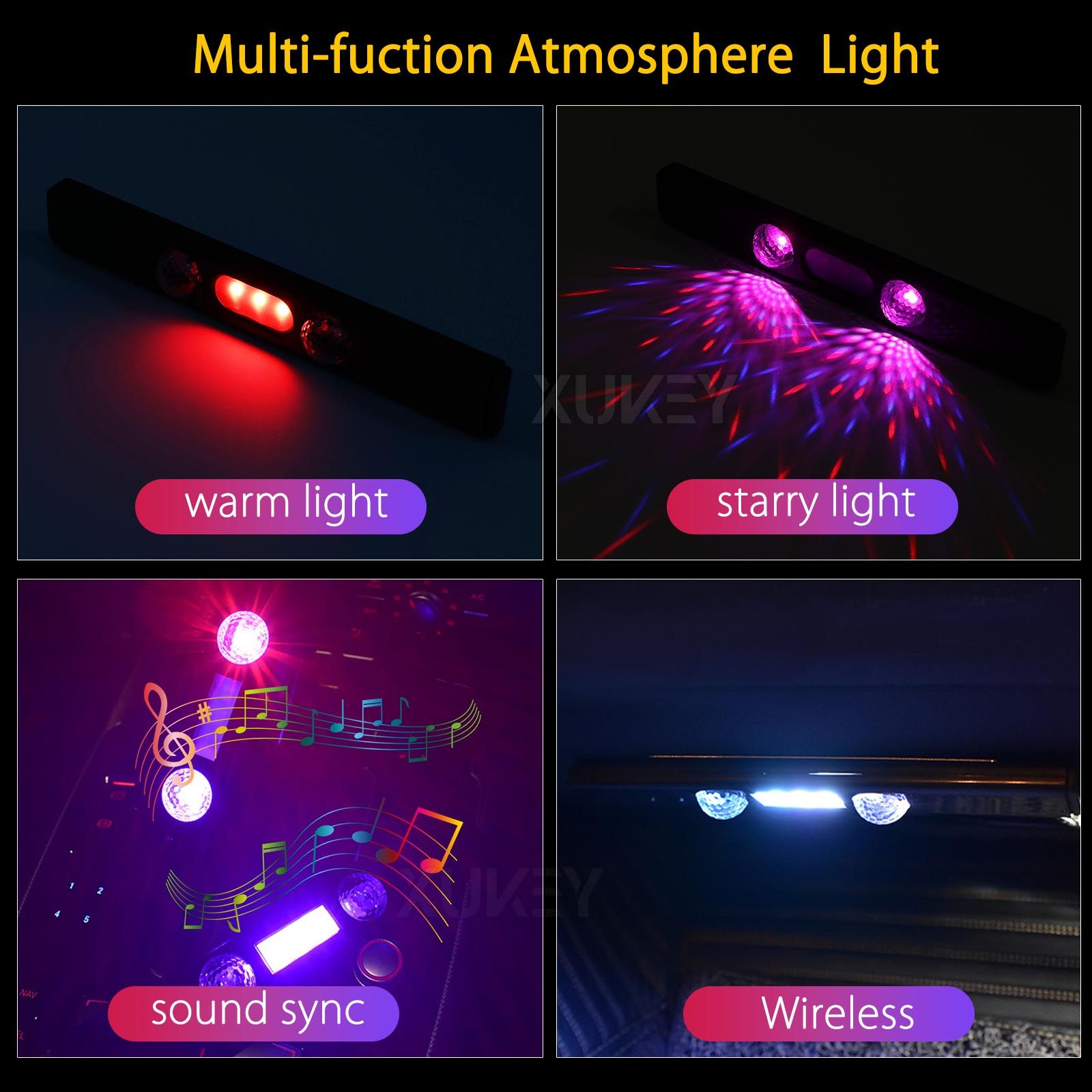 Lumires De Plafond De Toit Intrieur De Voiture, Sans Fil, ... - 4