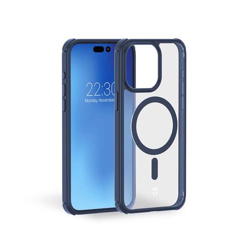 Coque Renforcée Iphone 15 Pro Air Frost Compatible Magsafe Frost Bleue Marine - Garantie À Vie Force Case