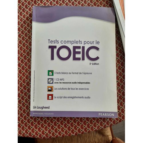 Manuel Toeic- Tests Complets Pour Le Toeic-5ème Édition- Pearson