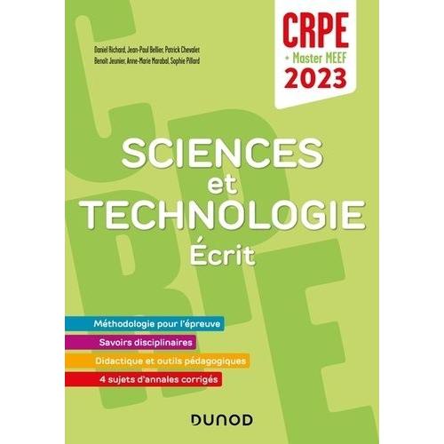 Sciences Et Technologie - Ecrit - Crpe + Master Meef