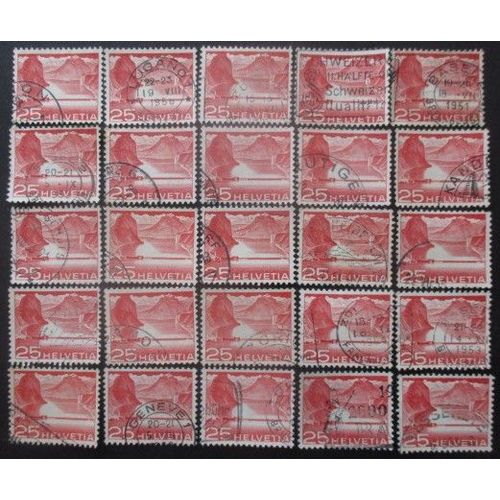Suisse N°486 X 25 Oblitéré