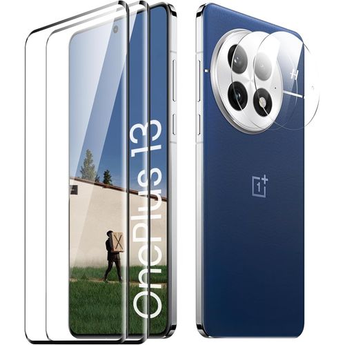 Verre Trempé Pour Oneplus 13 Plein Écran, Affaire Classée Protection Écran, Bord À Bord, Sans Bulle, Anti-Scratch, 2 Pièces Protection Écran + 2 Pièces Caméra Protection Écran[Trempe8919]