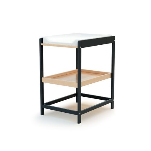 Table À Langer Confort Gris Graphite / Hêtre Verni - At4