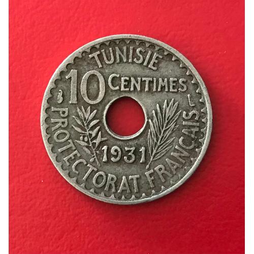 10 Centimes - Ahmad Pasha - 1931 - Tunisie