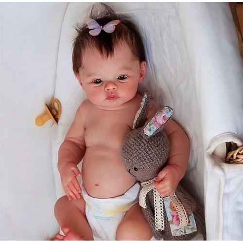 Poupée Reborn Bébé Fille Tout Petit Nouveau-né Vrai Baby Réaliste 45cm