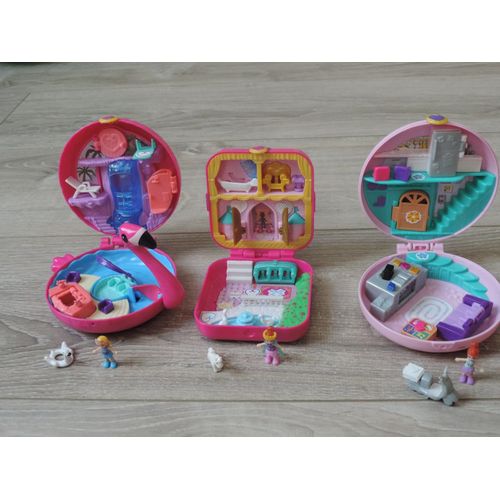 LOT POLLY POCKET X 3 + cadeau