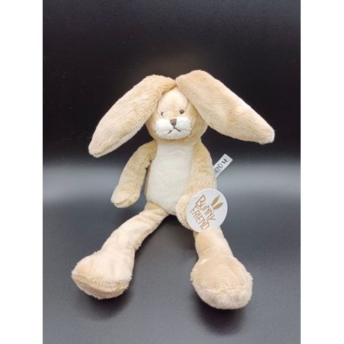 Doudou peluche lapin - Bunny friends - beige et blanc - env. 30 cm