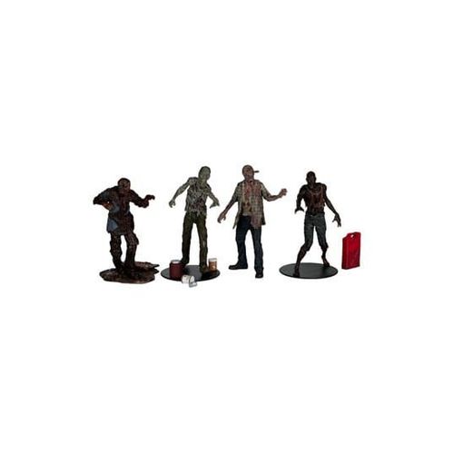 The Walking Dead Pack 4 Figurines Walkers 13 Cm