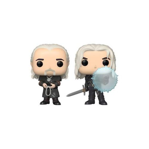 The Witcher Pack 2 Pop! Television Vinyl Figurines Geralt & Vesemir 9 Cm