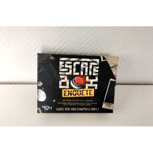 Escape Box Enquête 404 Éditions