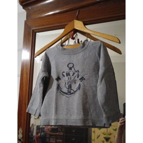 Sweat Gris 5 Ans Petit Bateau.