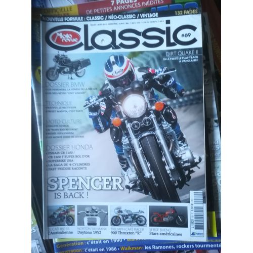 Moto Revue Classic 69 De 2013 Honda Cb1100,1100 Super Bol D'or,Spencer,Bmw R80gs,Triumph Thruxton R,Ducati 860ss,Norton 500 Manx