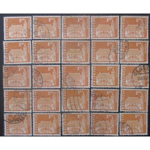 Suisse N°657 X 25 Oblitéré