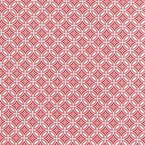 Papertree 50*70 Cm 100 G Mizuki Ivoire/Rouge - Lot De 10 Feuilles