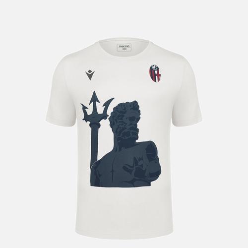 T-Shirt Blanc Ligne Supporter Enfant Bologna Fc 1909 2022, 23