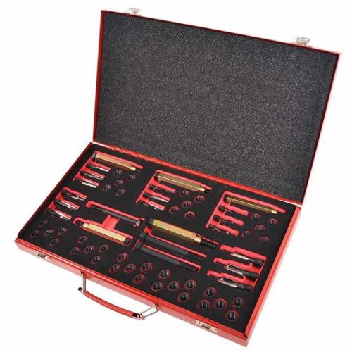 Kit Reparation Filetage Bougie Prechauffage En Acier Carbone | 63 Pieces, M8 M9 M10 M12, Compact, Gain De Place, Multifonctionnel