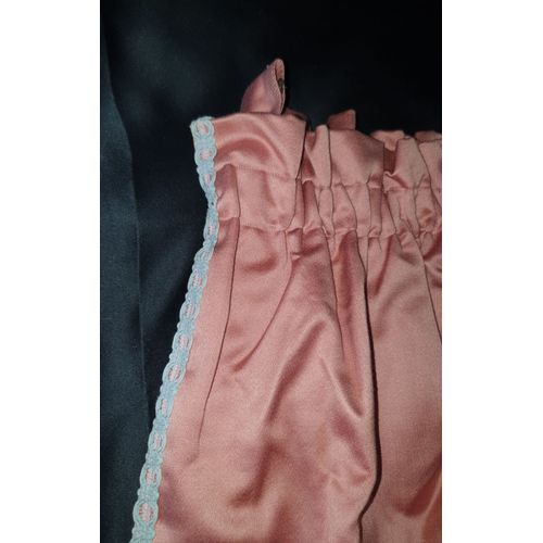 Paire Double Rideaux Vieux Rose